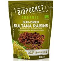 Biopocket - Pasas sultanas ecológicas- 2 bolsas de 1 kg